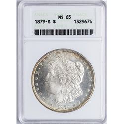 1879-S $1 Morgan Silver Dollar Coin ANACS MS65