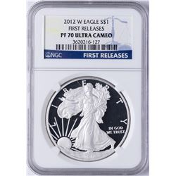 2012-W $1 American Silver Eagle Dollar Coin PCGS PF70 Ultra Cameo First Releases