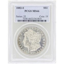 1882-S $1 Morgan Silver Dollar Coin PCGS MS66