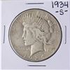 Image 1 : 1934-S $1 Peace Silver Dollar Coin