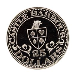 Castle Harbour Club & Casino 14.5 gram .925 Sterling Silver Gaming Token