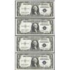 Image 1 : Lot of (4) 1935D $1 Silver Certificate Notes