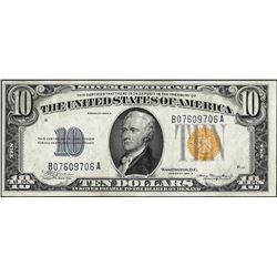 1934A $10 North Africa WWII Emergency Silver Certificate Note