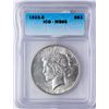 Image 1 : 1923-S $1 Peace Silver Dollar Coin ICG MS65