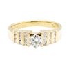 Image 2 : 14KT Yellow Gold Lady's 0.70 ctw Diamond Ring