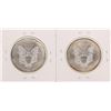 Image 2 : Lot of (2) 2001 $1 American Silver Eagle Coins