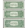 Image 2 : Lot of (3) 1957B $1 Silver Certificate Notes