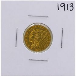 1913 $2 1/2 Indian Head Quarter Eagle Gold Coin