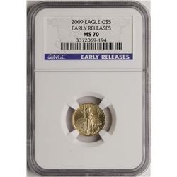 2009 $5 American Gold Eagle Coin NGC MS70 Early Releases