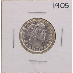 1905 Barber Silver Quarter Coin