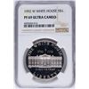 Image 1 : 1992-W $1 White House Commemorative Silver Dollar Coin NGC PF69 Ultra Cameo