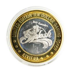 .999 Silver Riviera Hotel & Casino Las Vegas $10 Casino Limited Edition Gaming T