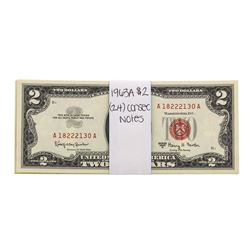 Lot of (24) Consecutive 1963A $2 Legal Tender Notes