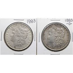 Lot of 1883 & 1883-O $1 Morgan Silver Dollar Coins
