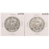 Image 1 : Lot of (2) 2003 $1 American Silver Eagle Coins