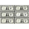 Image 1 : Lot of (6) 1957 $1 Silver Certificate Notes