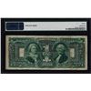 Image 2 : 1896 $1 Educational Silver Certificate Note Fr.224 PMG Choice Fine 15 Net