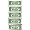 Image 2 : Lot of (5) 1963 $2 Legal Tender STAR Notes