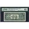 Image 1 : 2009 $1 Federal Reserve Note ERROR Offset Printing PMG Choice Extremely Fine 45E