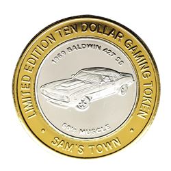 .999 Silver Sam Boyd's Sam's Town $10 Casino Gaming Token Limited Edition