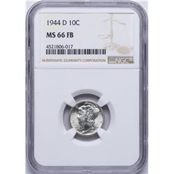 1944-D Mercury Dime Coin NGC MS66FB