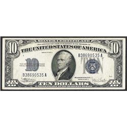 1934C $10 Silver Certificate Note