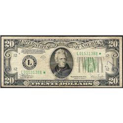 1934C $20 Federal Reserve STAR Note