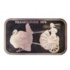 Image 1 : 1974 Thanksgiving Madison Mint 1 oz .999 Fine Silver Art Bar