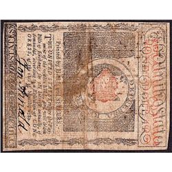 July 2, 1780 $1 Rhode Island Colonial Currency Note