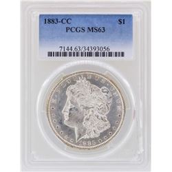 1883-CC $1 Morgan Silver Dollar Coin PCGS MS63