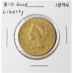 1894 $10 Liberty Head Eagle Gold Coin
