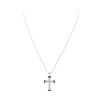 Image 2 : 14KT White Gold 0.35 ctw Black Diamond Pendant with Chain