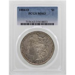 1884-O $1 Morgan Silver Dollar Coin PCGS MS63