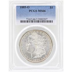 1885-O $1 Morgan Silver Dollar Coin PCGS MS66
