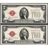 Image 1 : Lot of 1928C & 1928D $2 Legal Tender Notes