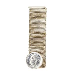 Roll of (50) 1959 Brilliant Uncirculated Roosevelt Dimes