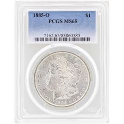 1885-O $1 Morgan Silver Dollar Coin PCGS MS65