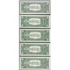 Image 2 : District Set of 1963B $1 Federal Reserve BARR Uncirculated Notes