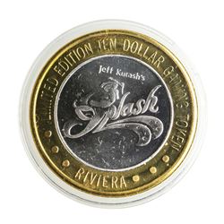 .999 Silver Riviera Hotel & Casino Las Vegas $10 Casino Limited Edition Gaming T