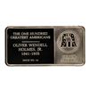 Image 2 : 500 Grain Sterling Silver Franklin Mint 100 Greatest Americans Ingot