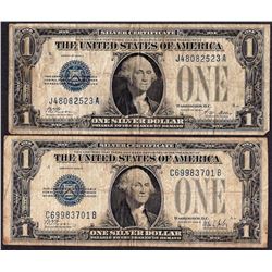 Lot of 1928A & 1928B $1 Funnyback Silver Certificate Notes
