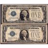 Image 1 : Lot of 1928A & 1928B $1 Funnyback Silver Certificate Notes