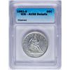 Image 1 : 1861-S Seated Liberty Half Dollar Coin ICG AU58 Details