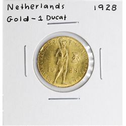 1928 Netherlands Ducat Gold Coin