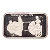 Image 1 : 1974 Thanksgiving Madison Mint 1 oz .999 Fine Silver Art Bar