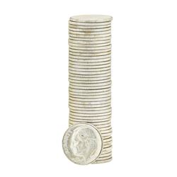 Roll of (50) 1955-D Brilliant Uncirculated Roosevelt Dimes