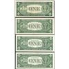 Image 2 : Lot of (4) 1935/1957 $1 Silver Certificate STAR Notes
