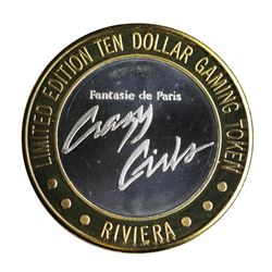 .999 Silver Riviera Hotel & Casino Las Vegas $10 Casino Limited Edition Gaming T