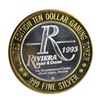 Image 2 : .999 Silver Riviera Hotel & Casino Las Vegas $10 Casino Limited Edition Gaming T