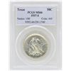 Image 1 : 1937-S Texas Commemorative Half Dollar Coin PCGS MS66